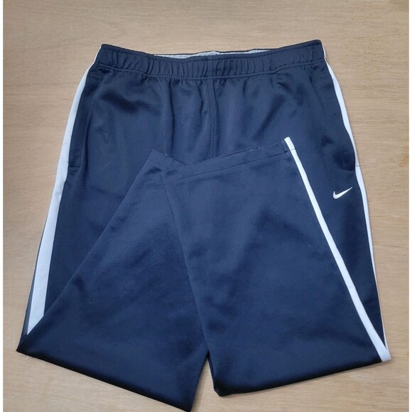 Vtg Nike The Athletic Dept Sweatpants Size Medium Men's Blue White Stripe Pocket - Picture 2 of 14